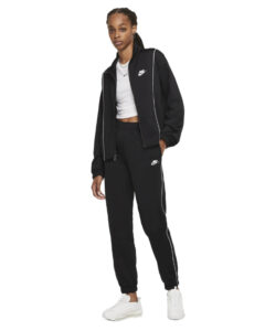SUDADERA NIKE MUJER AJUSTADO NEGRO BLANCO
