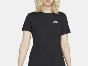 CAMISETA NIKE CLUB TEE NEGRO MUJER