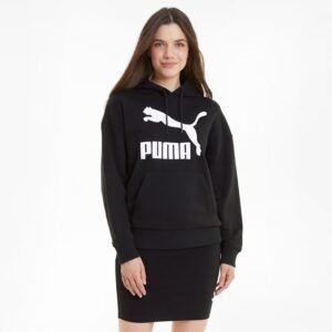 BUZO CON GOROO PUMA MUJER CLASSICS LOGO