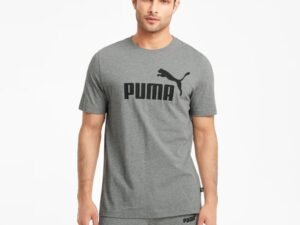 CAMISETA PUMA HOMBRE ESS LOGO TEE GRIS N