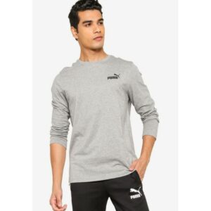 BUZO PUMA ESS SMALL LOGO GRIS HOMBRE