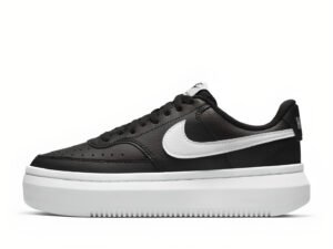 TENIS NIKE MUJER COURT VISION ALTA NEGRO