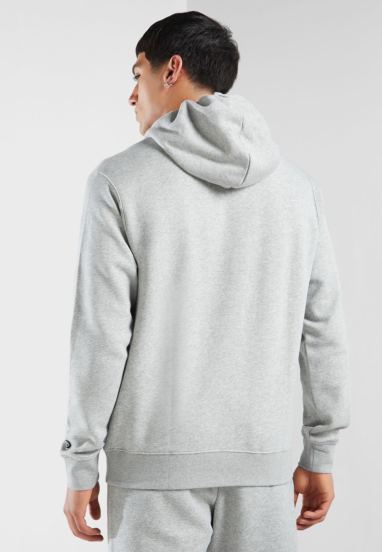 BUZO CAPOTA NIKE HOMBRE HBR-C GRIS NEGRO - Image 3