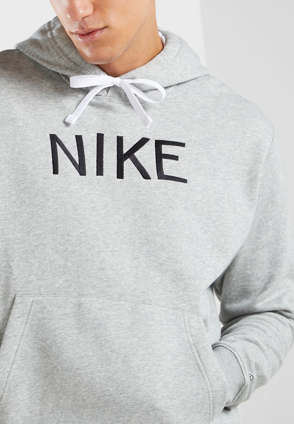 BUZO CAPOTA NIKE HOMBRE HBR-C GRIS NEGRO - Image 4