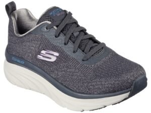 TENIS SKECHERS ENGINEERED KNIT GRIS MUJE