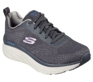 TENIS SKECHERS ENGINEERED KNIT GRIS MUJE