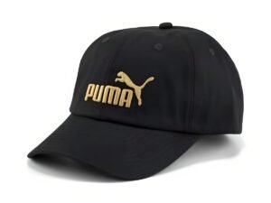 GORRA PUMA ESS BB NO 1 LOGP NEGRO DORADO