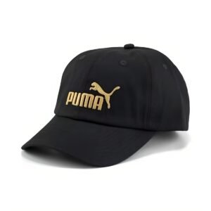 GORRA PUMA ESS BB NO 1 LOGP NEGRO DORADO