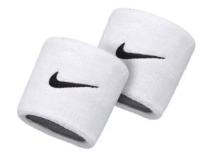 MU?EQUERAS NIKE SWOOSH WRISTBANDS 2 BLA