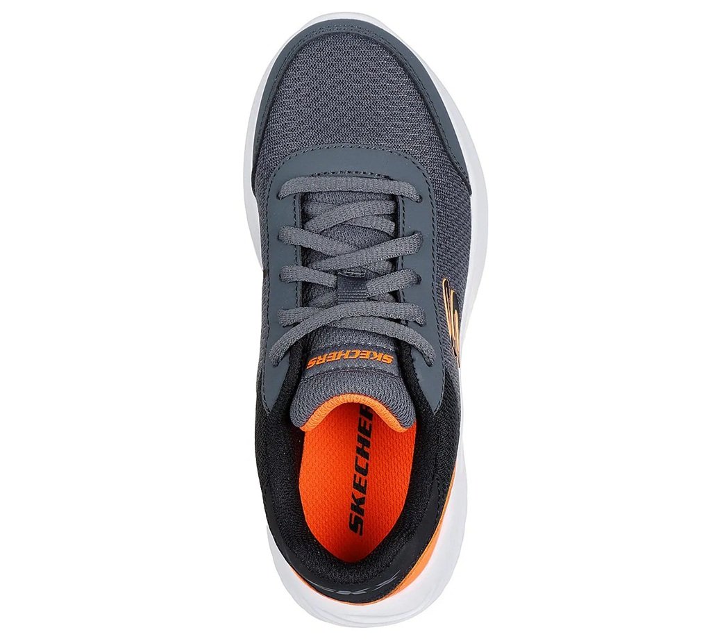 Tenis Skechers Infante Bounder 403909L-CCOR Gris Naranja