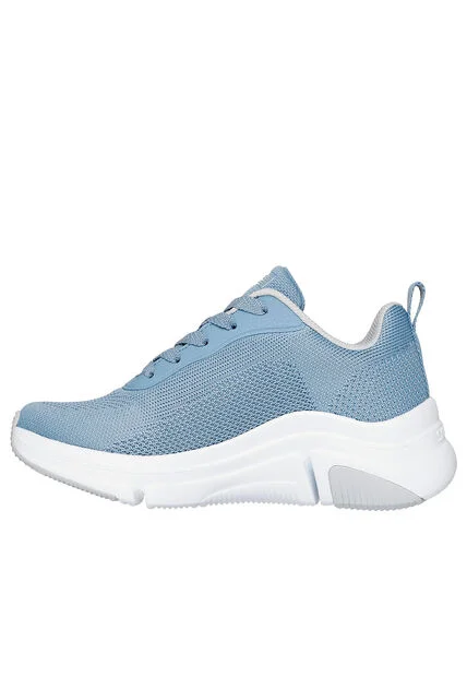Tenis Skechers Mujer Engineered Knit Lace Up 117579-SLT Azul Running