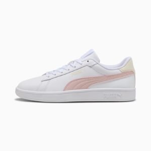 Tenis Puma Mujer Smash 3.0 L Blanco Rosa 390987-31 Casual