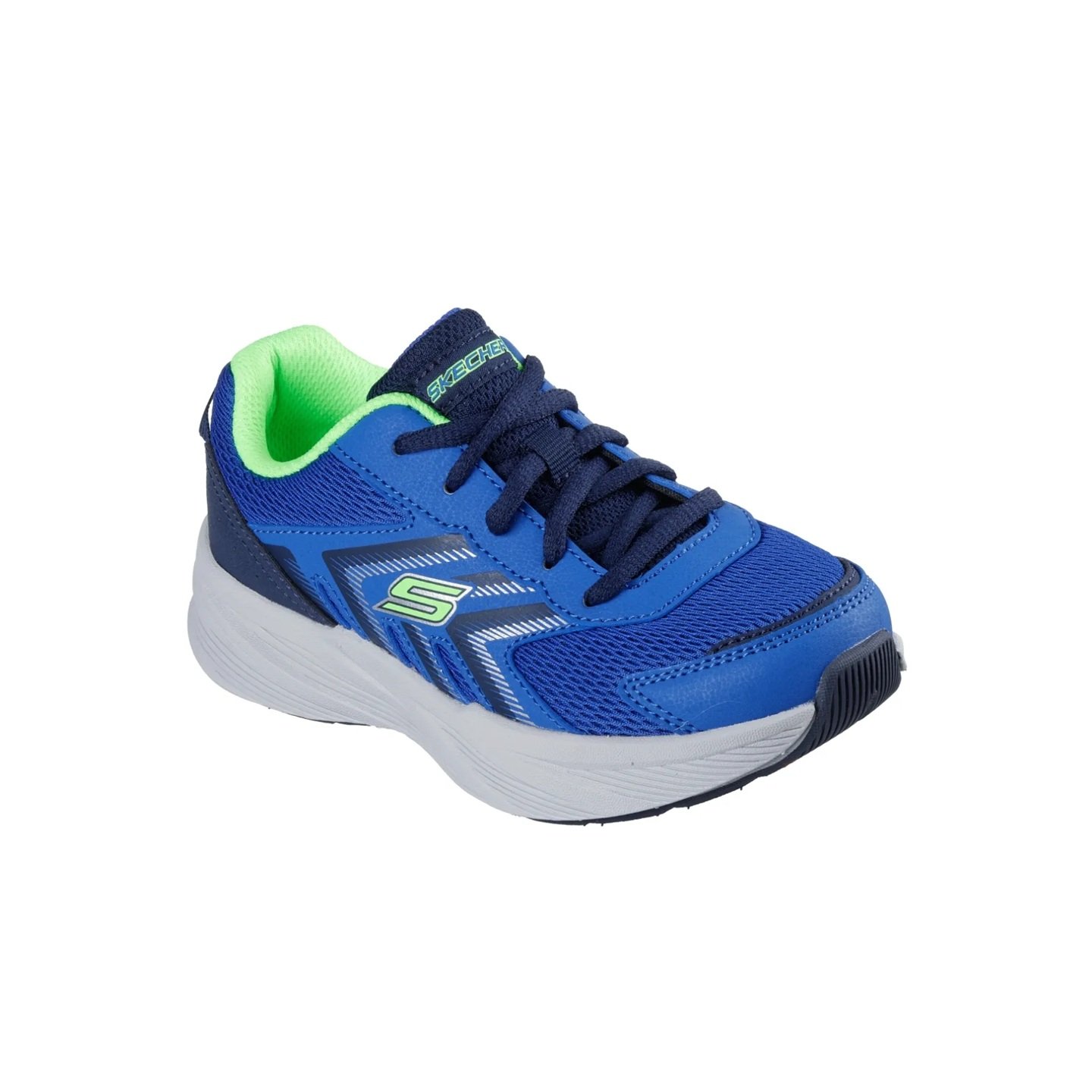 Tenis Skechers Niño Microspec Tread Cybrex 404116L-BLNV Azul