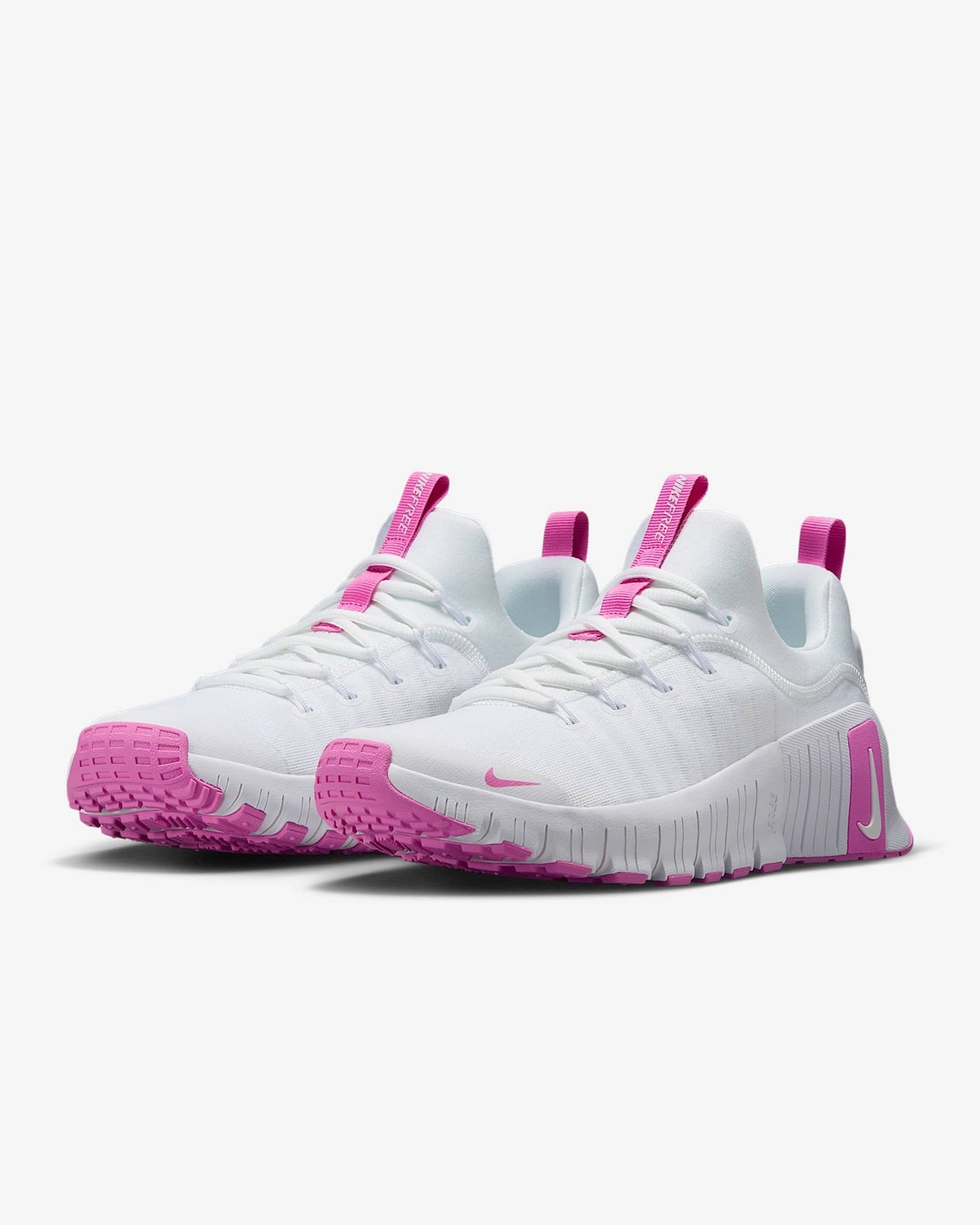 Tenis Nike Mujer Free Metcon 6 Blanco Rosa FJ7126-109 Training - Image 8