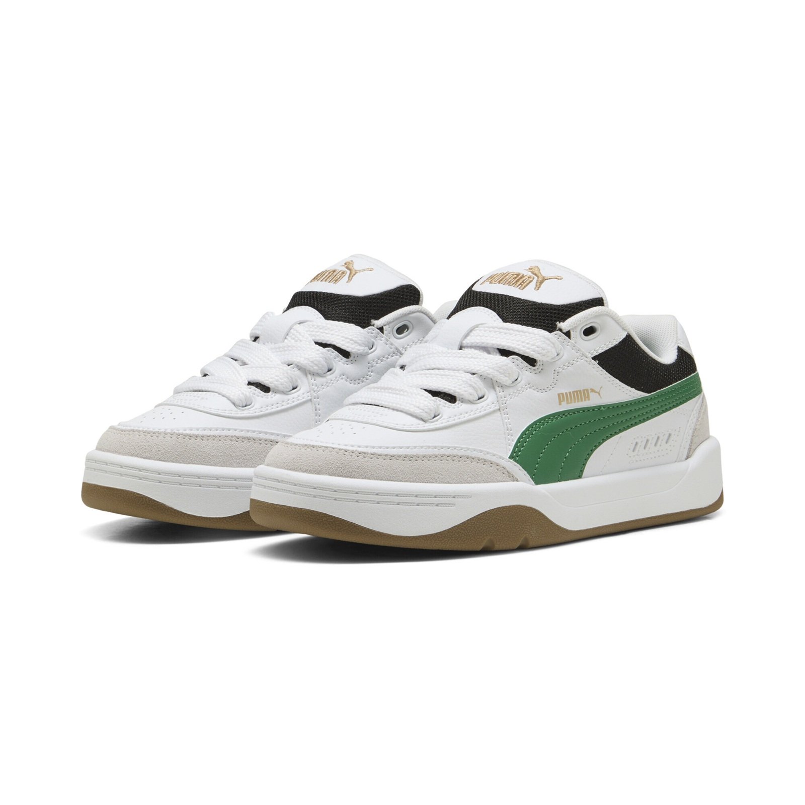 Tenis Puma Junior Park Lifestyle SK8 401949-06 Blanco Verde Casual