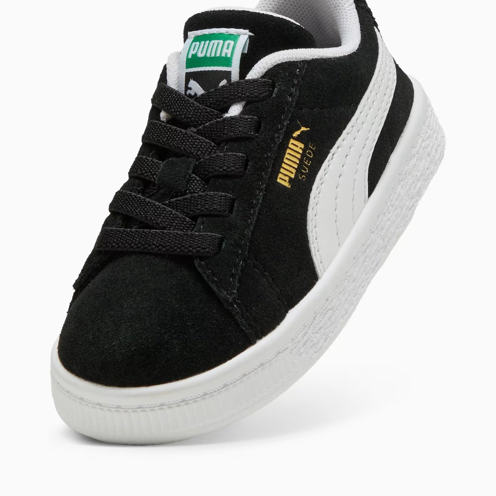 Tenis Puma Infante Suede Classic AC 399856-01 Negro Blanco Casual