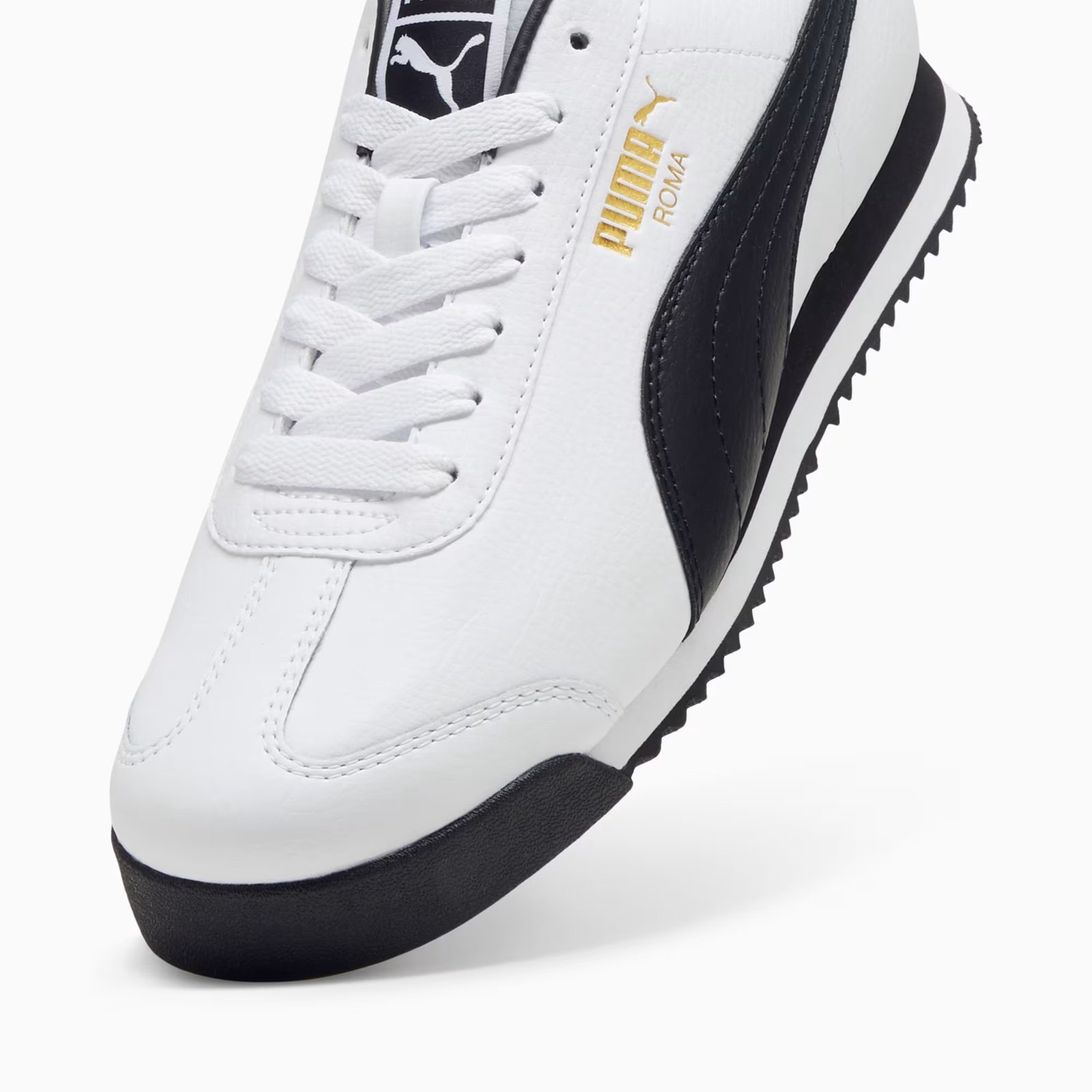 Tenis Puma Hombre Roma 24 Blanco Negro 396868-01 Casual