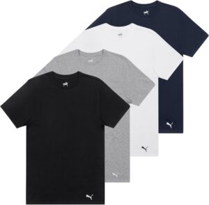 Camiseta Puma Hombre Pack x4 Cotton Blend Training 2126-FA25