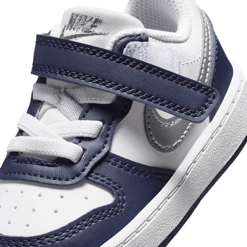 Tenis Nike Bebé Court Borough Low Recraft DV5458-135 Azul Blanco