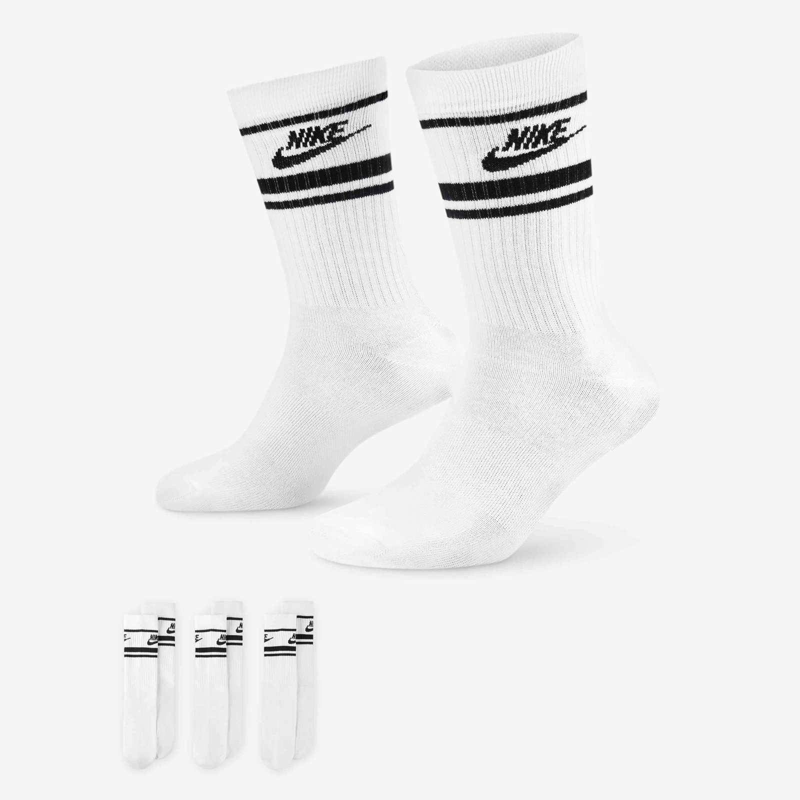 Medias Nike Unisex Essential DX5089-103 Blancas Deportivas
