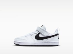 Tenis Nike Niño Court Borough Low DV5457-104 Blanco Negro Casual