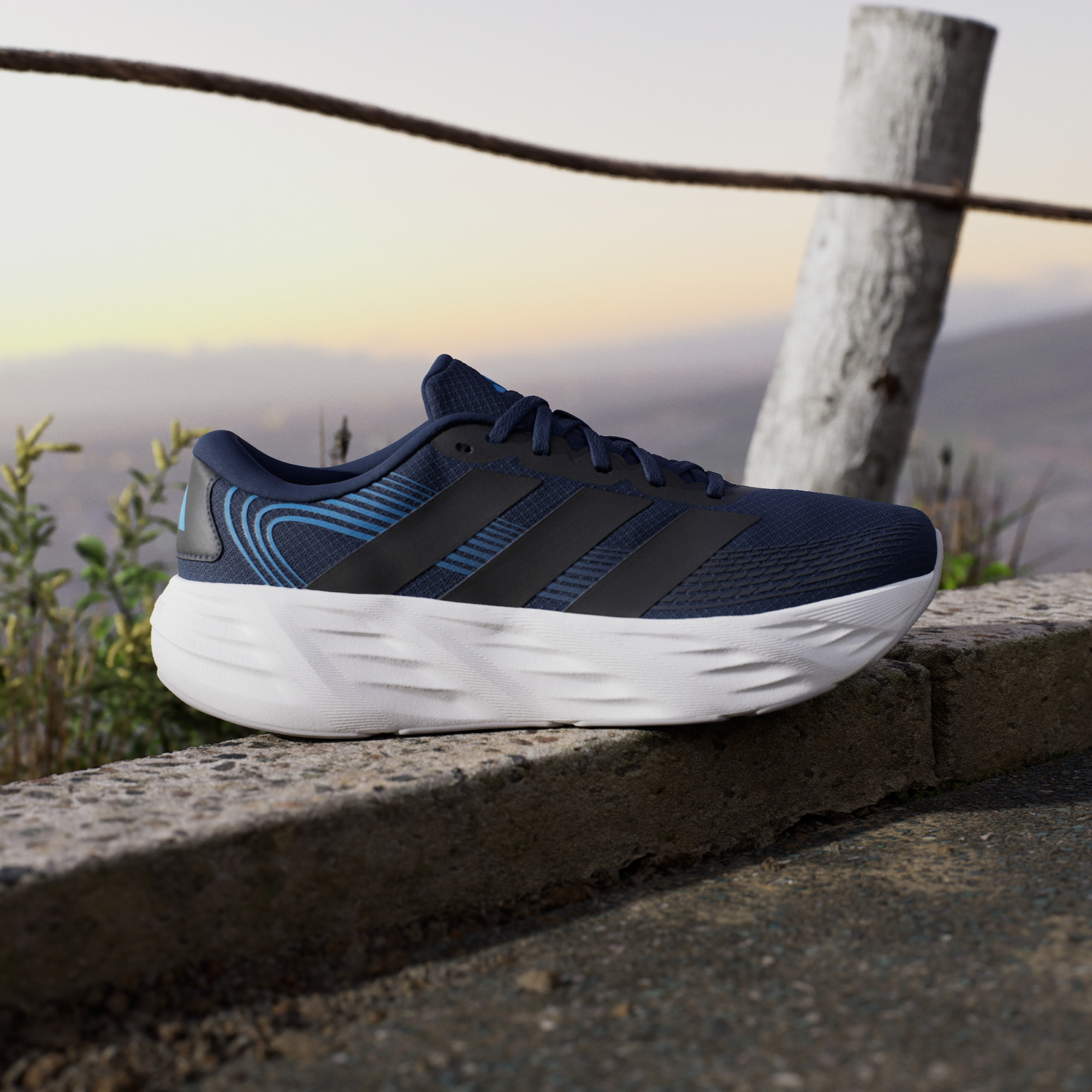 Tenis Adidas Hombre Galaxy 8 Running KI7977 Azul Oscuro - Image 4