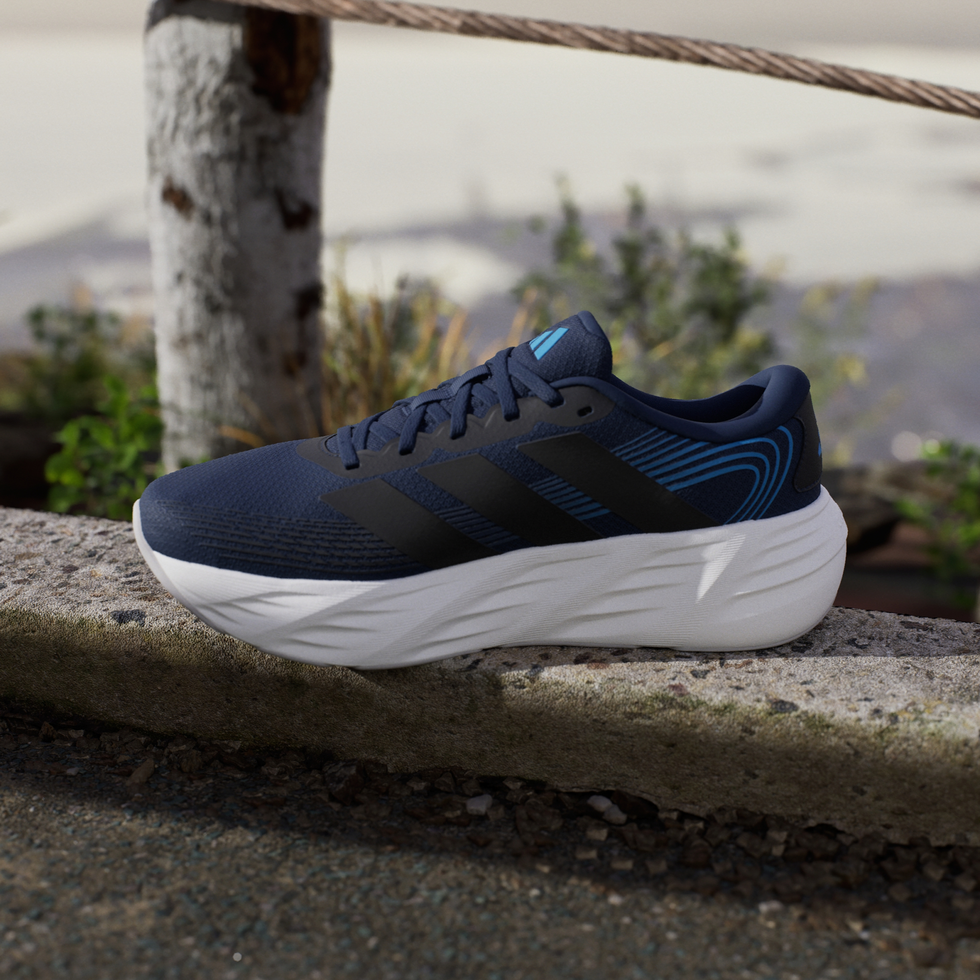 Tenis Adidas Hombre Galaxy 8 Running KI7977 Azul Oscuro - Image 3