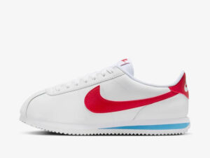 Tenis Nike Mujer Cortez Casual DN1791-108 Blanco Rojo Azul
