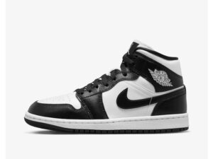 Tenis Jordan Mujer Air 1 Mid Casual DV0991-101 Blanco Negro