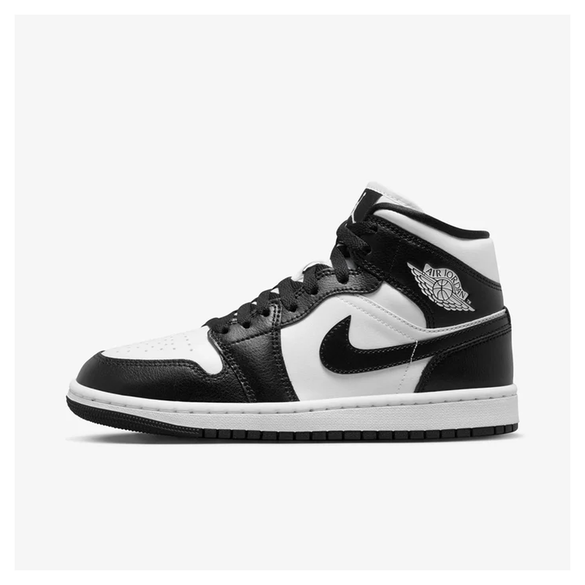 Tenis Jordan Mujer Air 1 Mid Casual DV0991-101 Blanco Negro