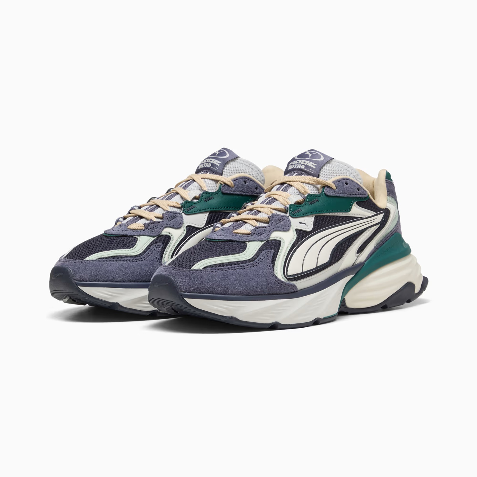 Tenis Puma Hombre Fade LS Plus Casual 407331-01 Azul Oscuro - Image 4