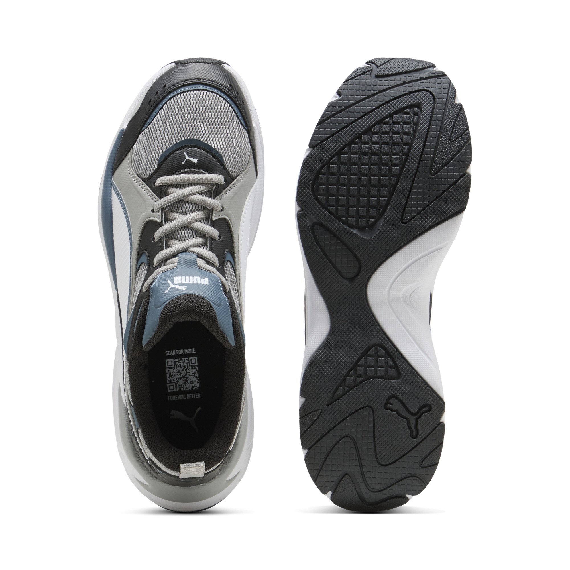 Tenis Puma Hombre X Ray 4 Casual 404747-11 Gris Negro - Image 4