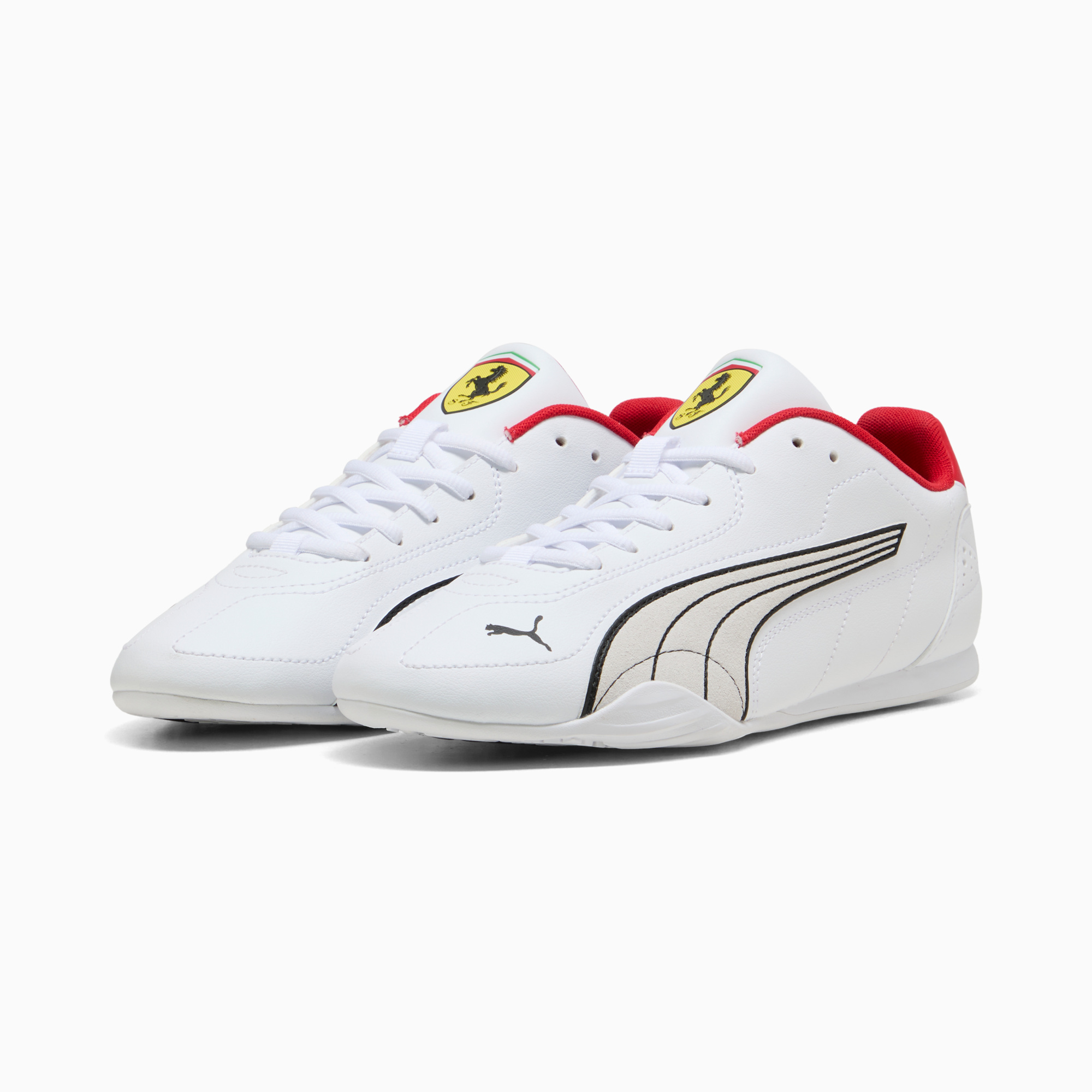 Tenis Puma Hombre Ferrari Catch Casual 309196-04 Blanco Rojo - Image 3