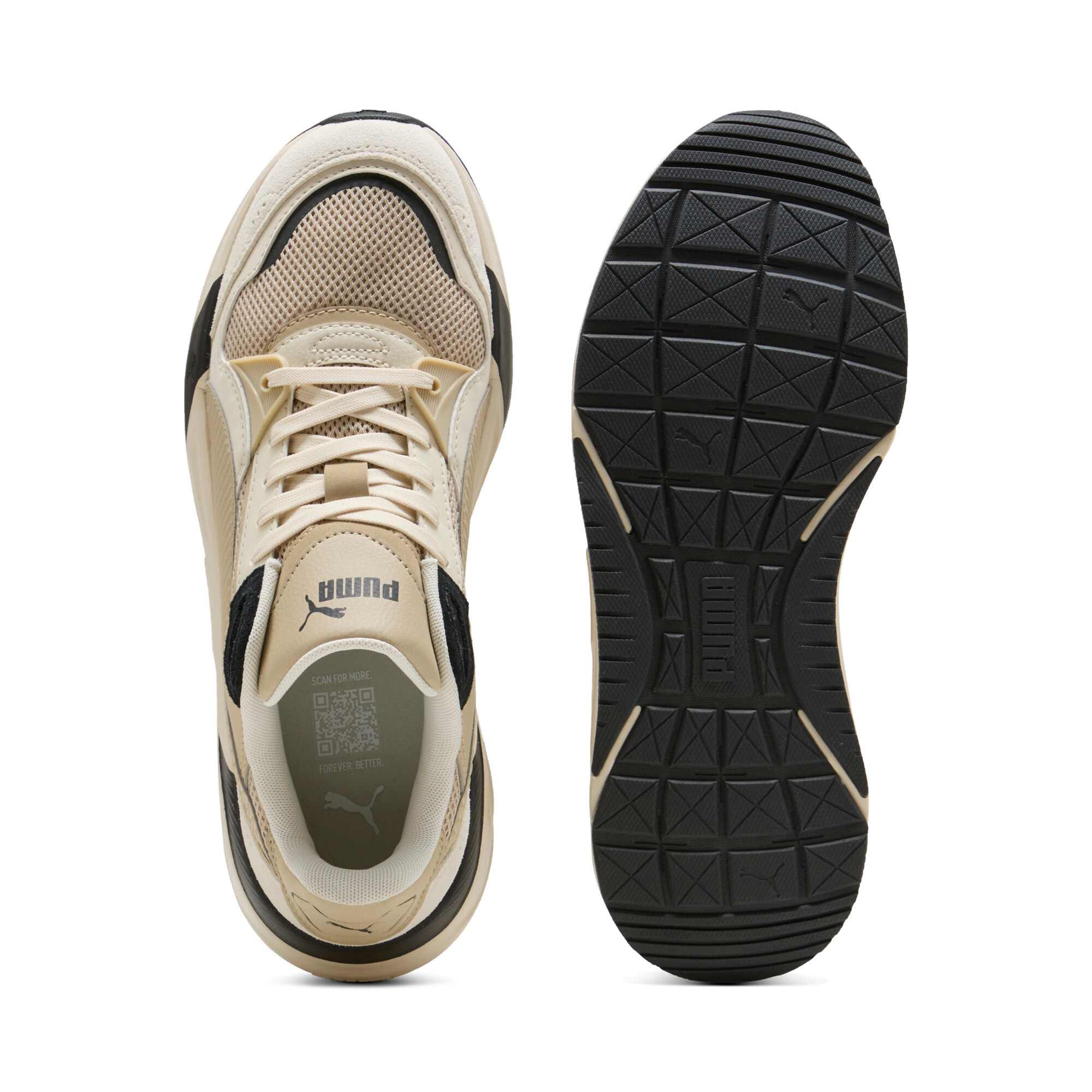 Tenis Puma Hombre Trinity 2 Casual 400230-26 Beige Negro - Image 3