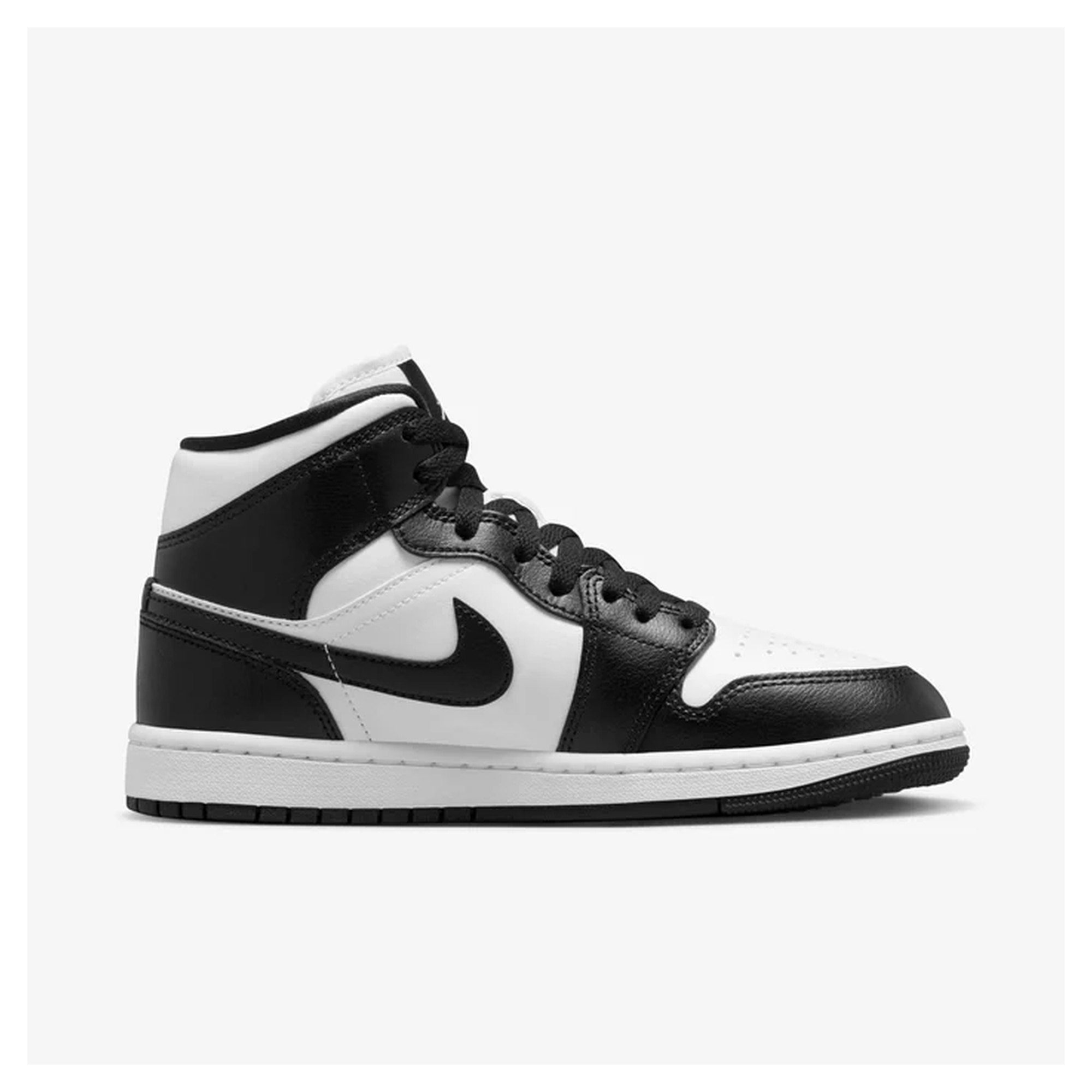 Tenis Jordan Mujer Air 1 Mid Casual DV0991-101 Blanco Negro - Image 4