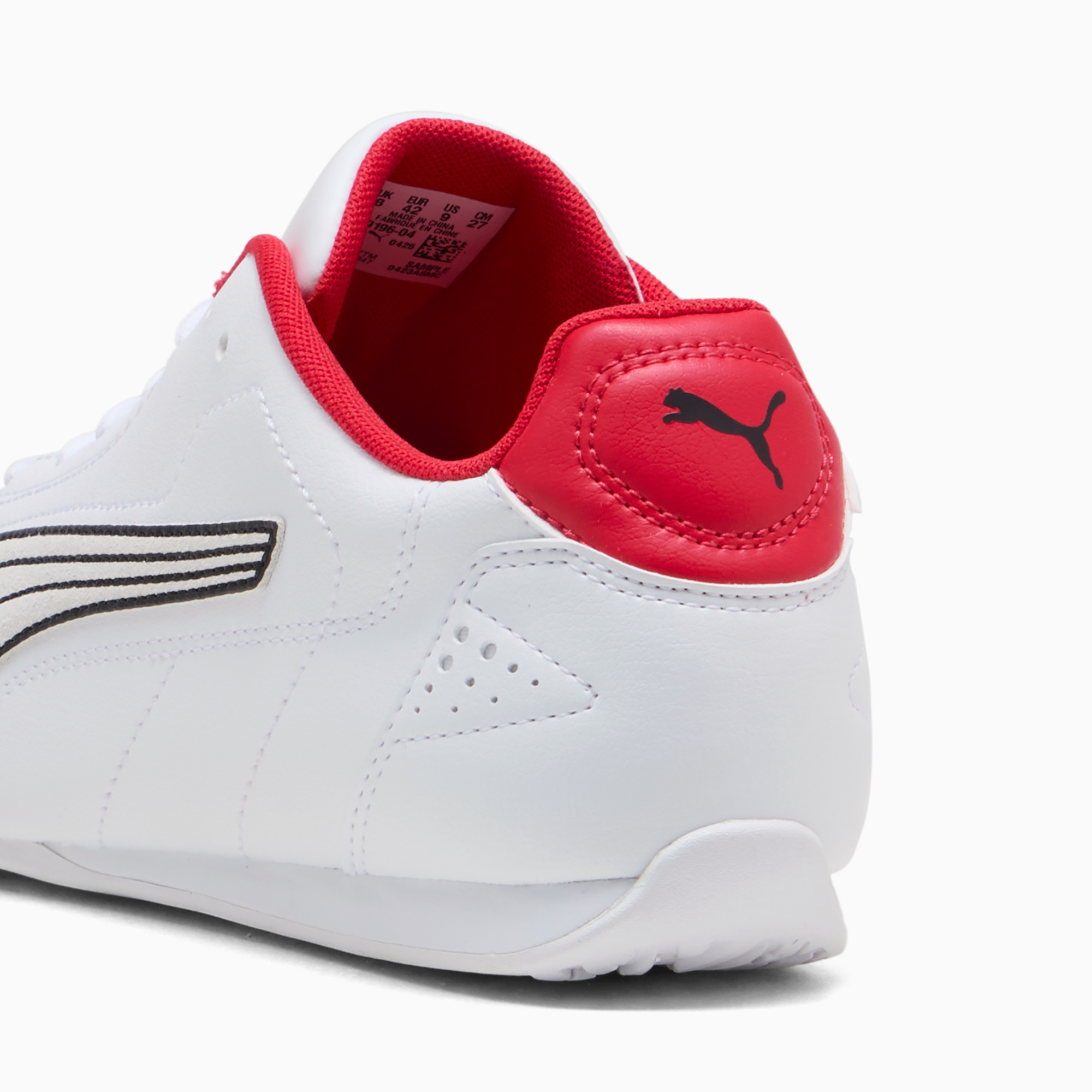 Tenis Puma Hombre Ferrari Catch Casual 309196-04 Blanco Rojo - Image 6