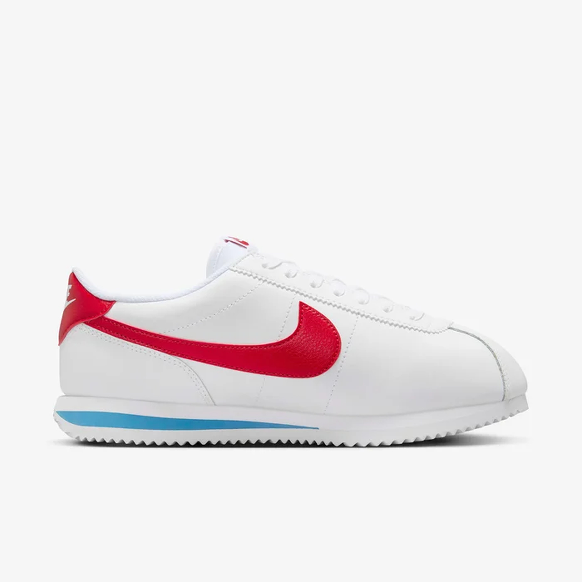 Tenis Nike Mujer Cortez Casual DN1791-108 Blanco Rojo Azul - Image 7