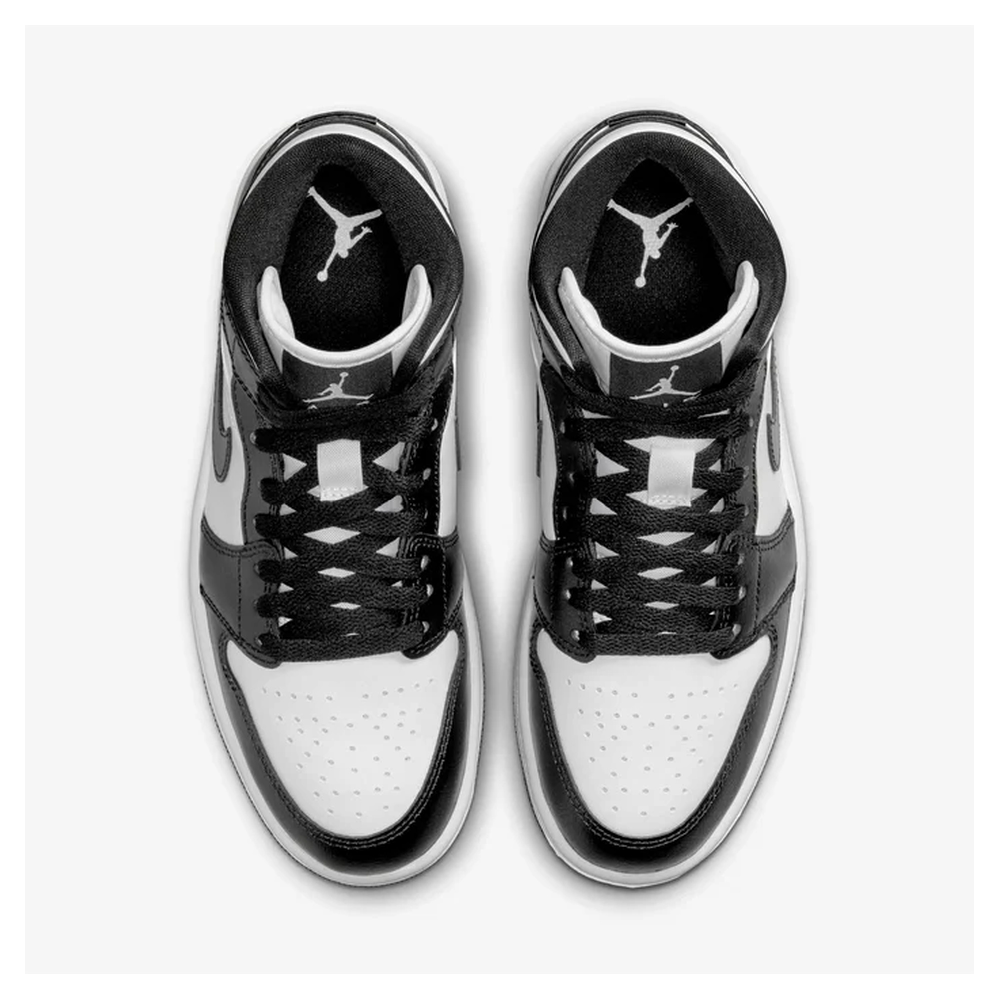 Tenis Jordan Mujer Air 1 Mid Casual DV0991-101 Blanco Negro - Image 7