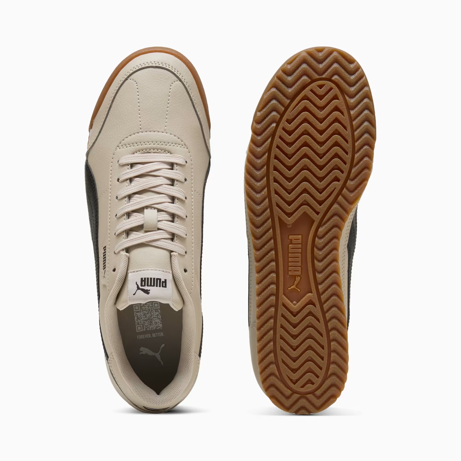 Tenis Puma Hombre Turino II Casual 397452-31 Beige Negro - Image 6
