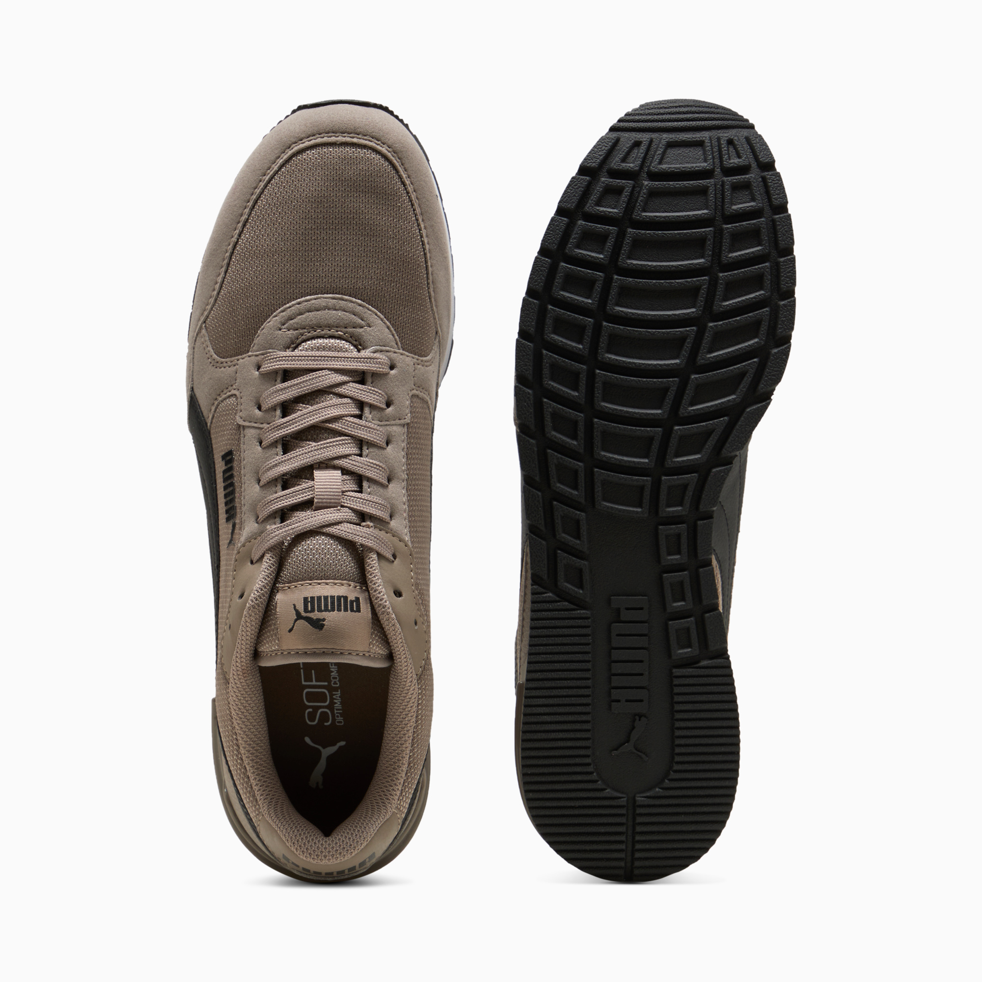 Tenis Puma Hombre ST Runner V4 Mesh Casual 399666-18 Beige - Image 5