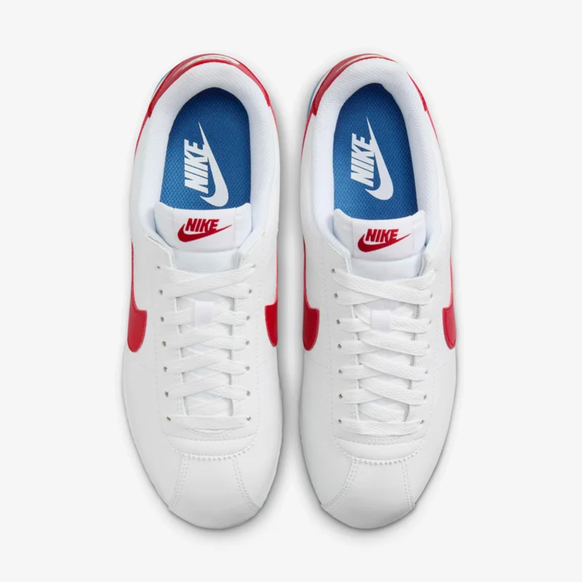 Tenis Nike Mujer Cortez Casual DN1791-108 Blanco Rojo Azul - Image 6