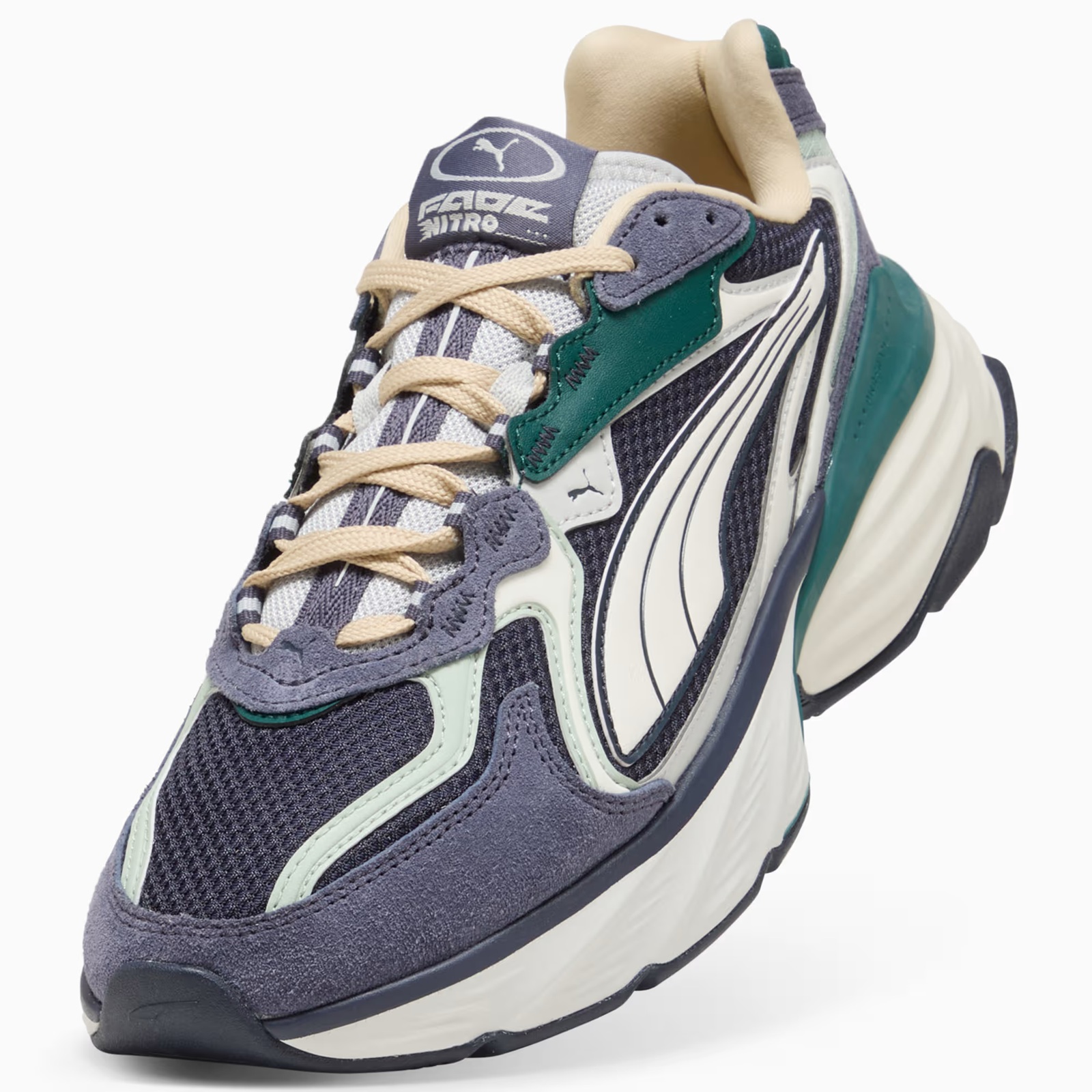 Tenis Puma Hombre Fade LS Plus Casual 407331-01 Azul Oscuro - Image 3