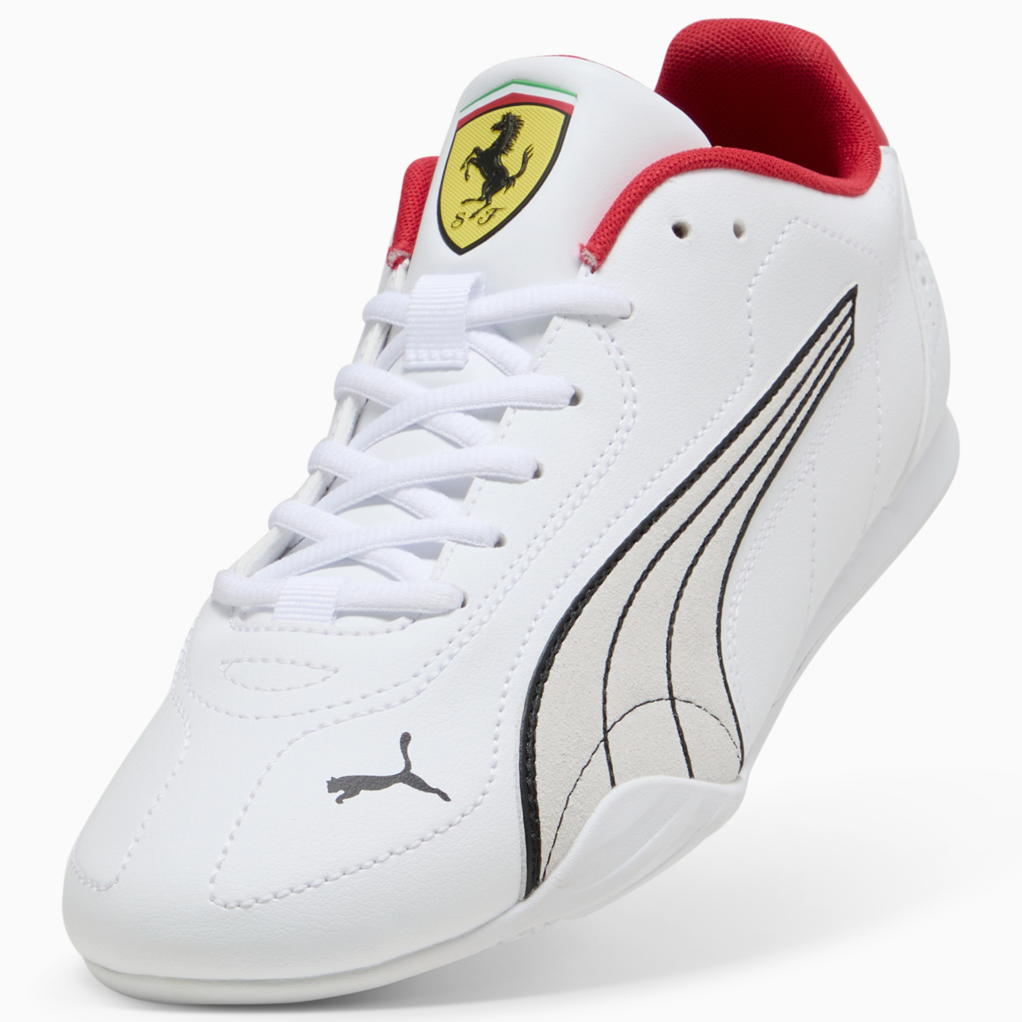 Tenis Puma Hombre Ferrari Catch Casual 309196-04 Blanco Rojo - Image 2