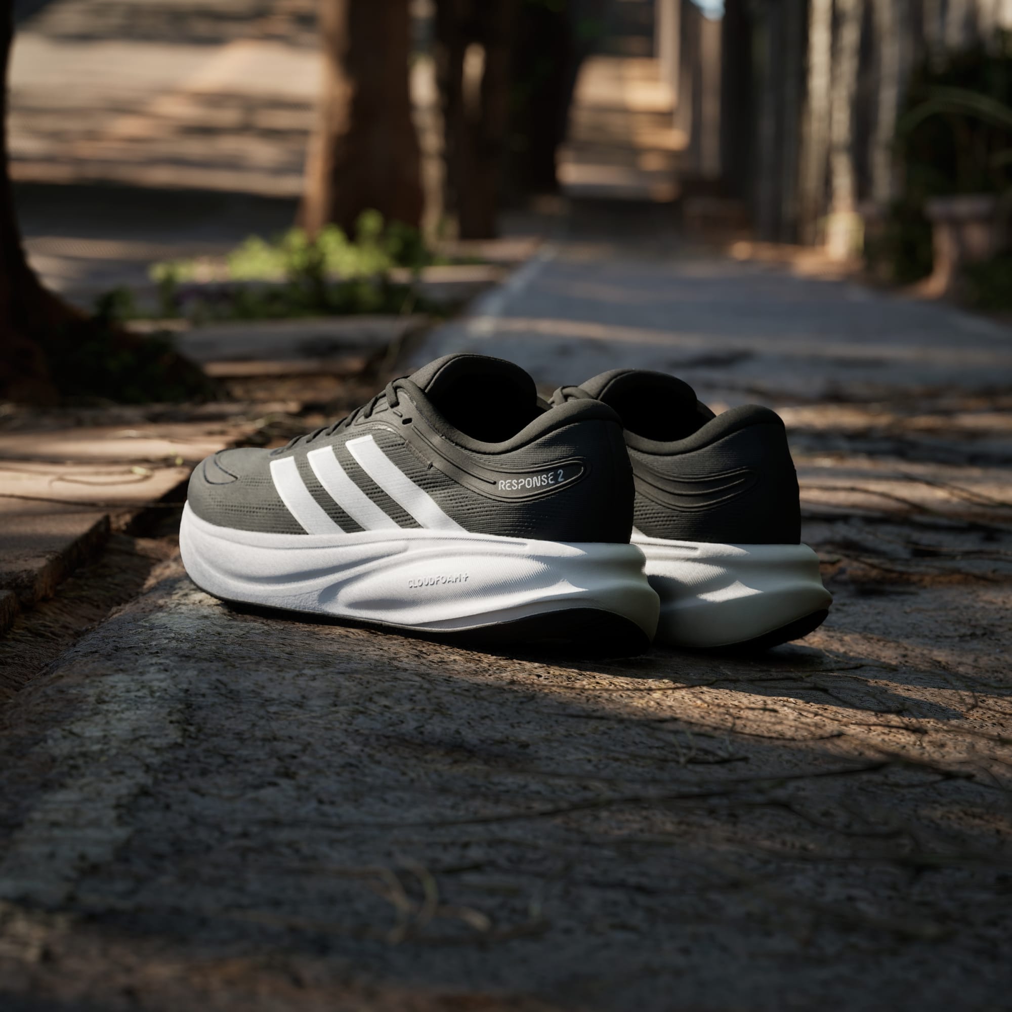 Tenis Adidas Hombre Response 2 Running KJ1748 Negro Blanco - Image 5