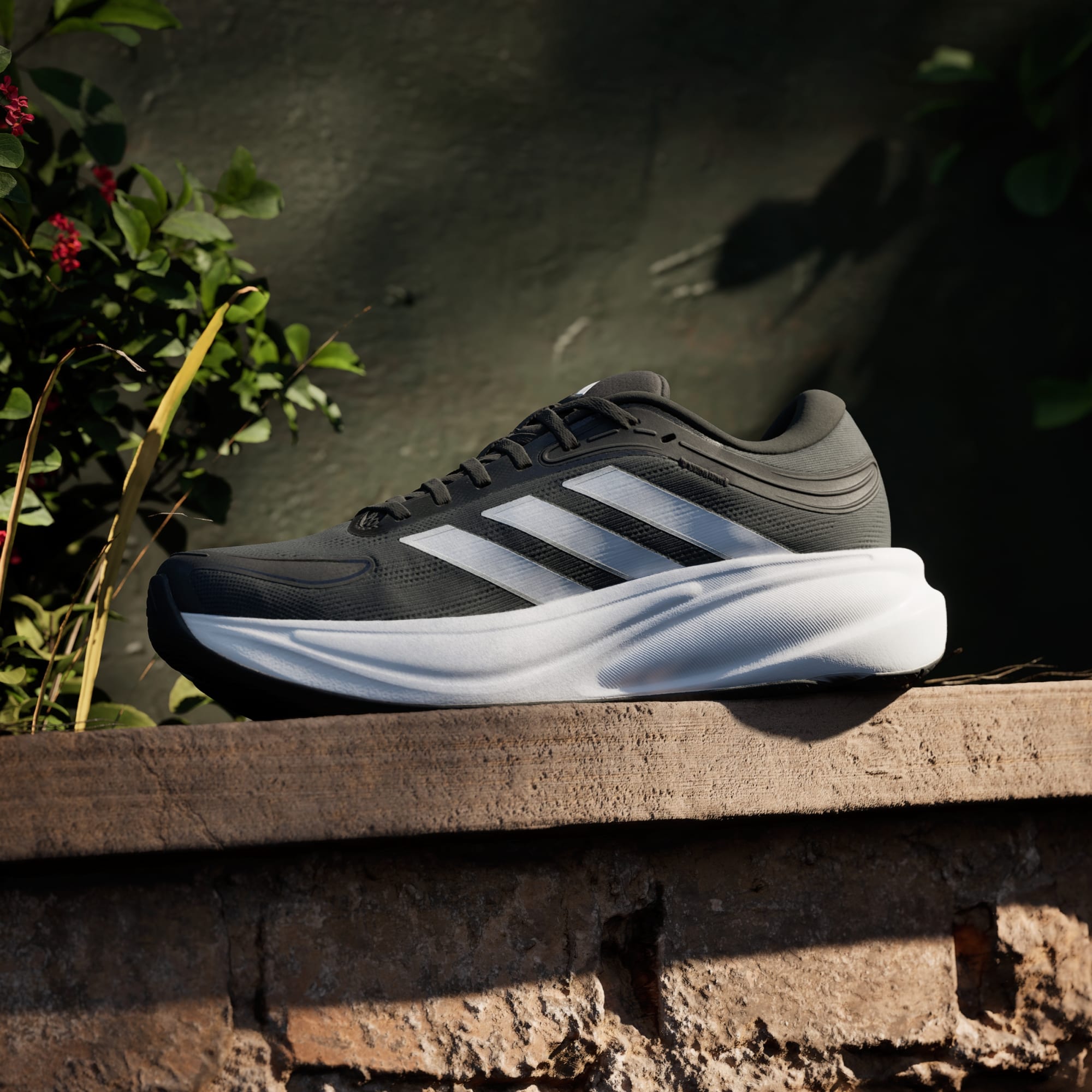 Tenis Adidas Hombre Response 2 Running KJ1748 Negro Blanco - Image 4