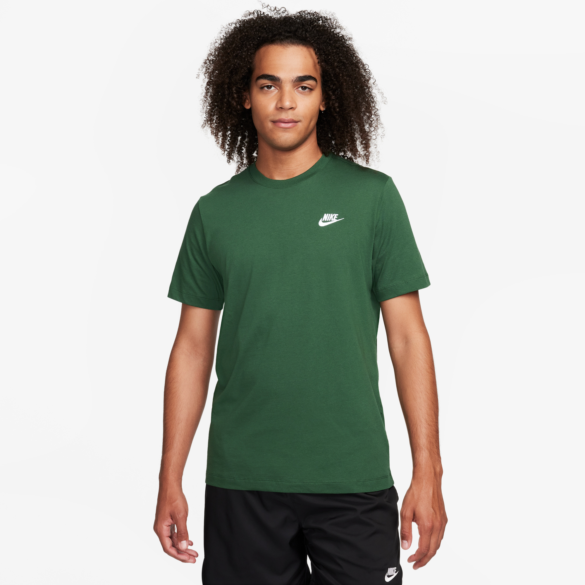 Camiseta Nike Hombre Sportswear Club Casual AR4997-323 Verde - Image 3