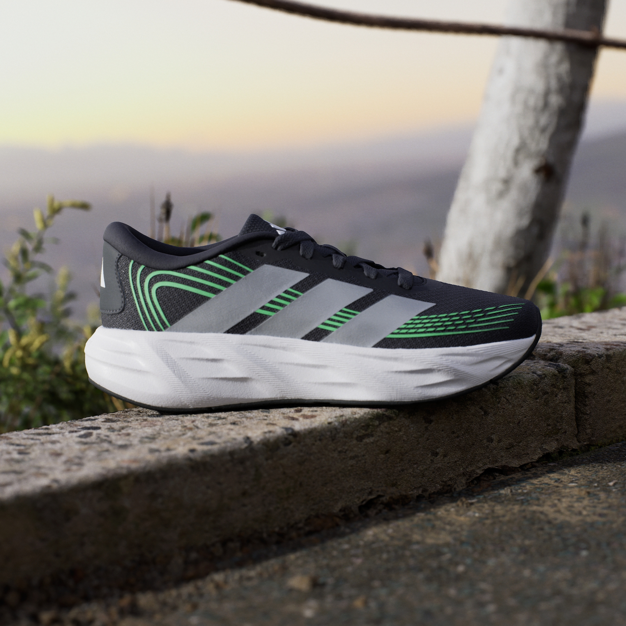 Tenis Adidas Infante Galaxy 8 Running KI1676 Gris Verde - Image 4
