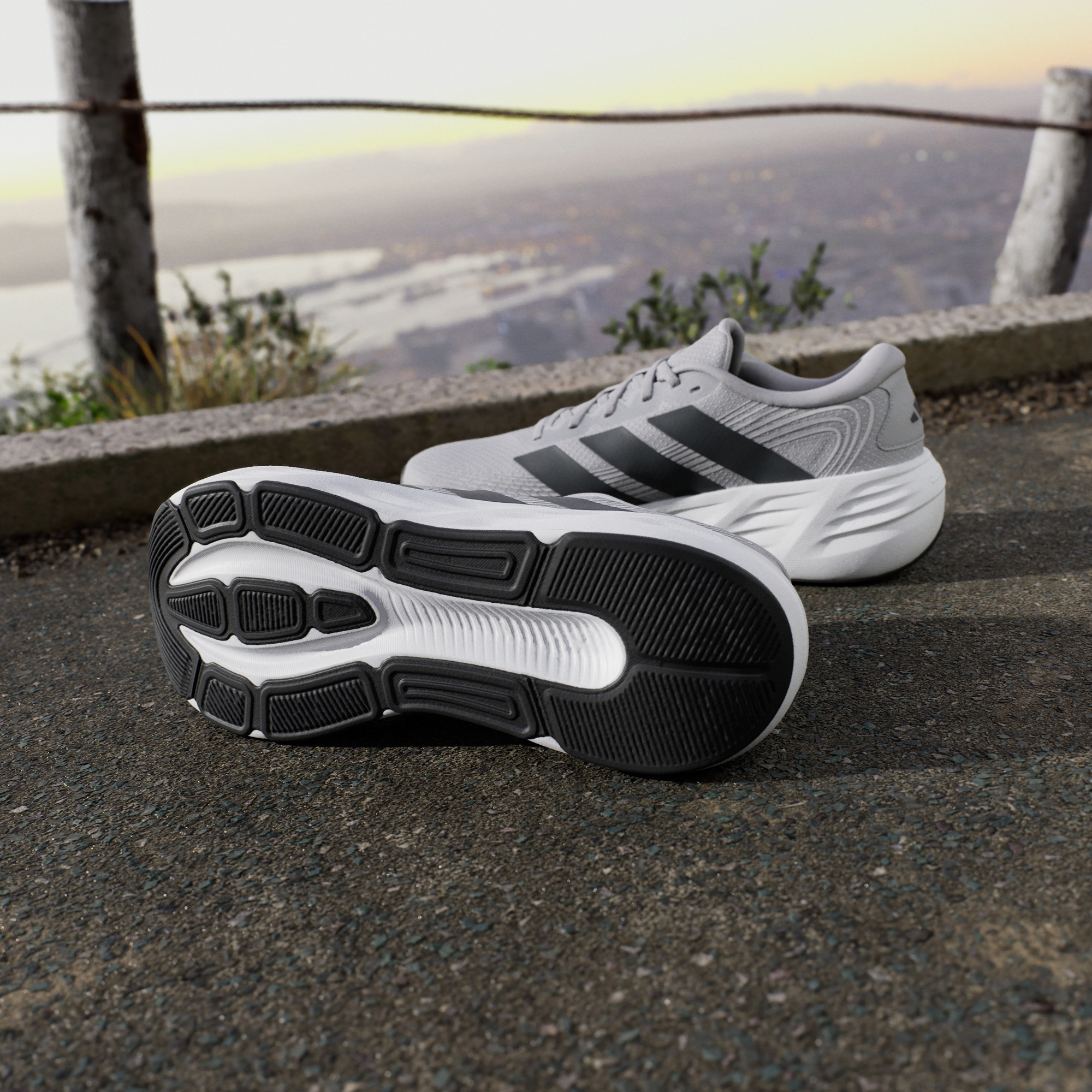 Tenis Adidas Hombre Galaxy 8 Running IH9808 Gris - Image 7