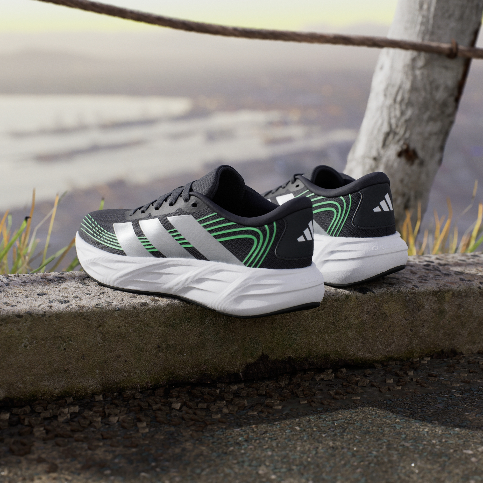 Tenis Adidas Infante Galaxy 8 Running KI1676 Gris Verde - Image 5