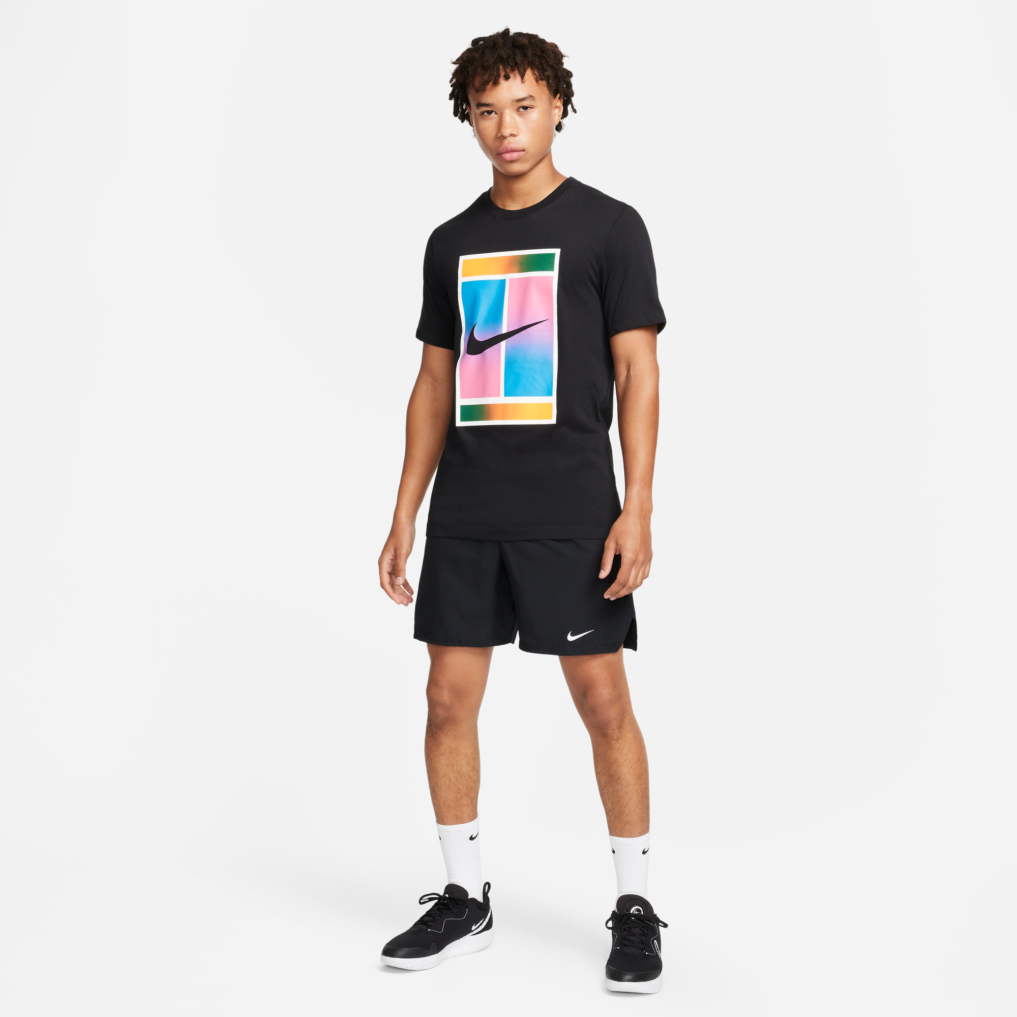 Pantaloneta Nike Hombre Court Victory Tenis FD5380-010 Negro - Image 6